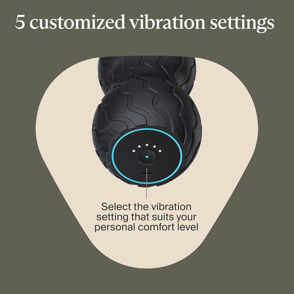 TheraGun Therabody WaveRoller - High Density Foam Roller for Body and Large Muscles. Bluetooth Enabled with 5 Customizable Vibration Frequencies in Therabody App