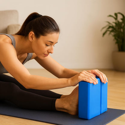 Foam Yoga Blocks 2 Pack | Pilates Block with High Density Foam Blocks | Exercise Blocks foam | Pilates Blocks | Pilates Blocks 2 Pack, Yoga Block Set, Pilates Home Equipment