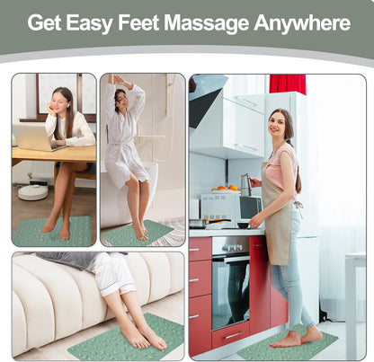 Portable Feet Acupressure Mat, Foldable Foot Massager Mat, Pressure Point Massage Pad, Anti Fatigue Office Standing Desk Pad, Stand Up Pad, Relieve Foot Pain