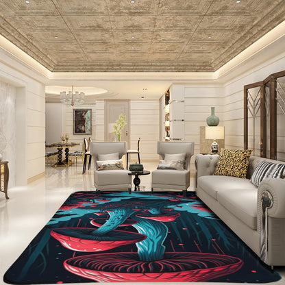 Butterfly Carpet Area Rug - Lovely Butterflies Printed Carpets for Kids Butterfly Theme Living Room Indoor Bedroom Decor Soft Polyester Yoga Mat 2'x3'
