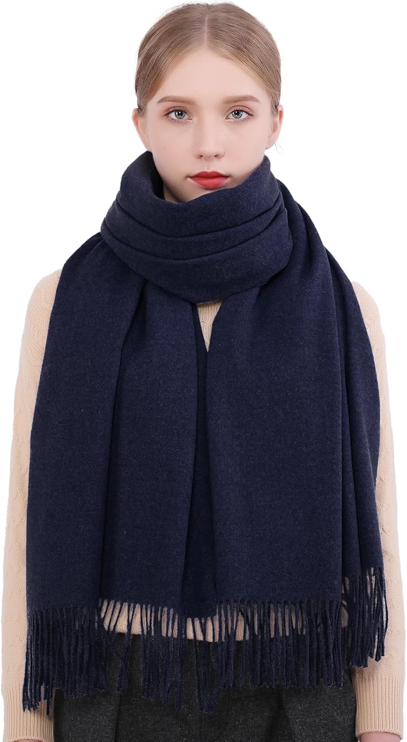 RIIQIICHY Winter Scarfs for Women Pashmina Shawls Wraps for Evening Dresses Large Warm Soft Scarves