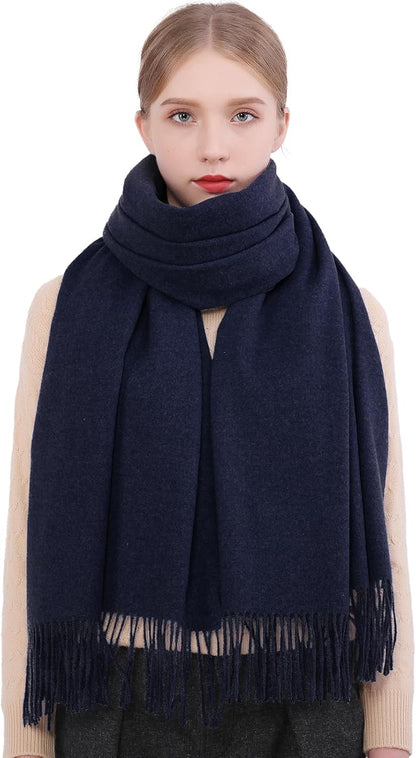 RIIQIICHY Winter Scarfs for Women Pashmina Shawls Wraps for Evening Dresses Large Warm Soft Scarves