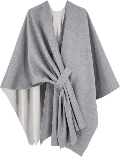 Moss Rose Women's Shawl Wrap Poncho Ruana Cape Open Front Cardigan Shawls for Spring Fall Winter