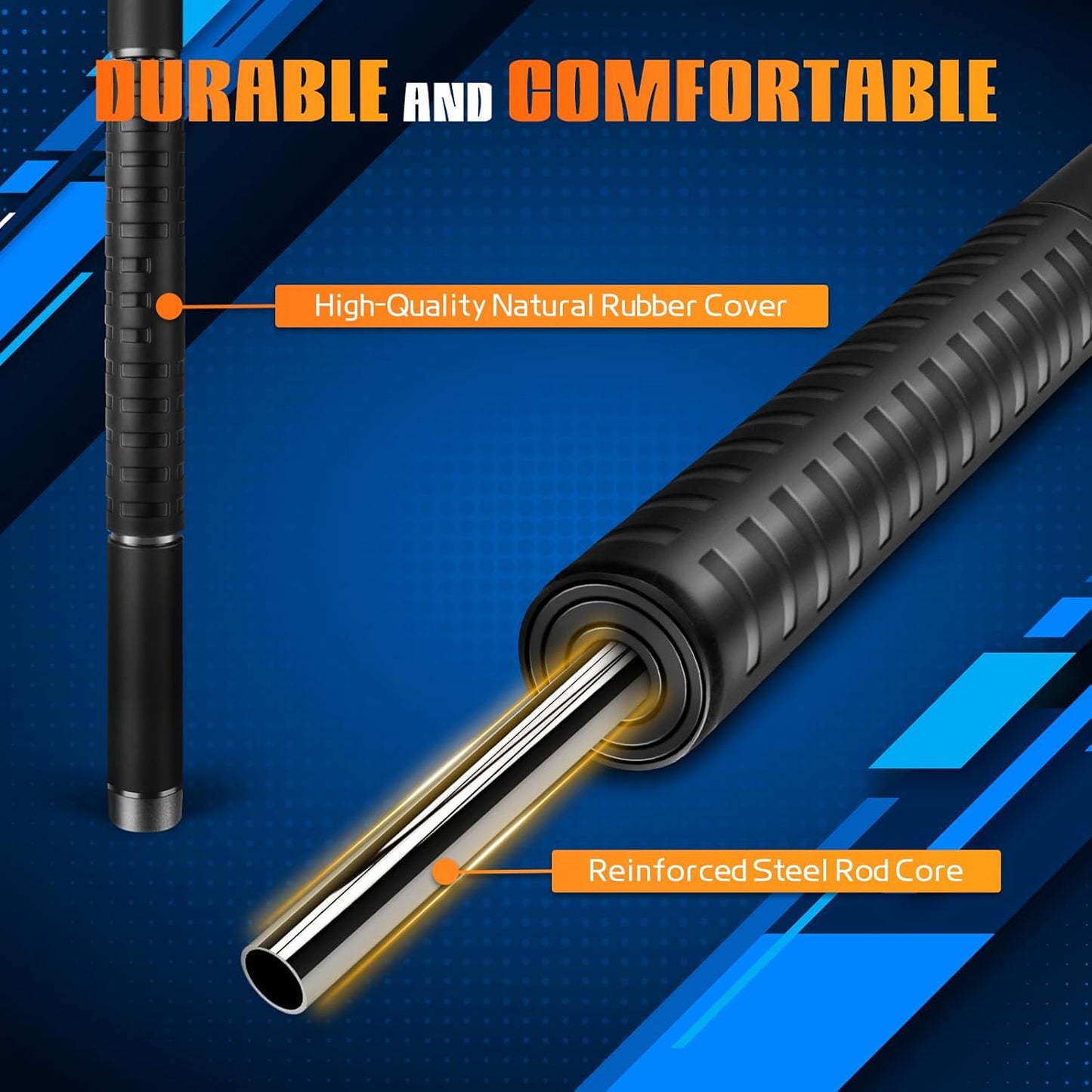 Muscle Roller Stick, Massage Roller for Muscle Deep Tissue Massage, Calf Roller for Myofascial Release, Therapy Roller Stick for Back, Legs, Arms, Waist, and Shoulders Full Body Use (Black)