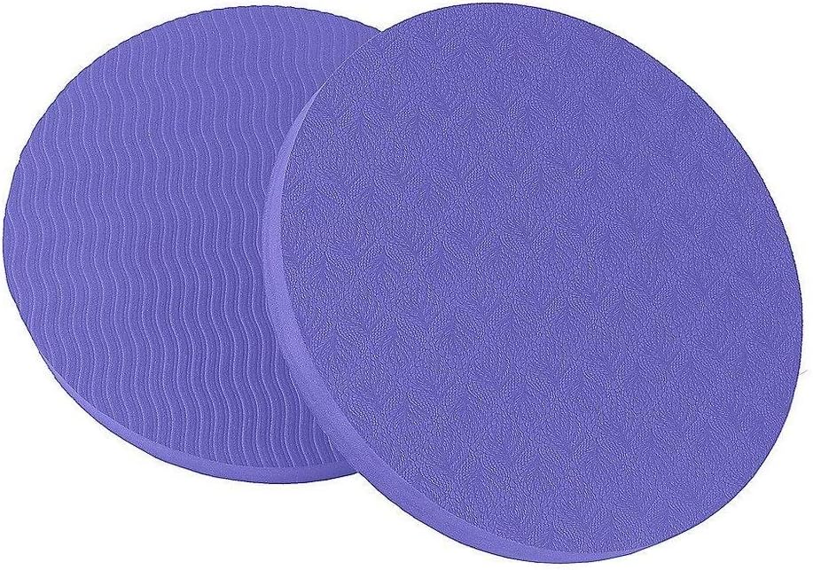DHmart 6 Colors Eco Yoga Circle Mats Workout Circle Carpet Stool Pad Small Round Pad Yoga Mats Child Mats Cushion (Pack of 2)