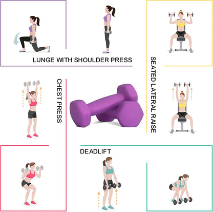 Balelinko Home Gym Equipment Workouts Strength Training Weight Loss Pilates Weights Yoga Sets Weights for Women, Men, Seniors and Youth