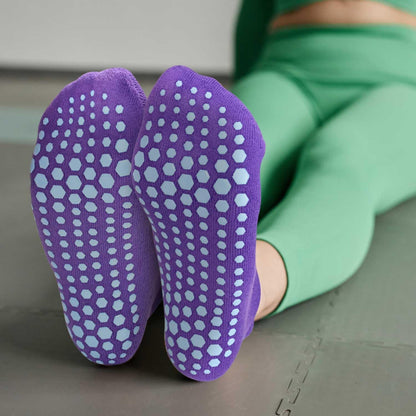ELUTONG Pilates Non Slip Grip Socks for Women 1-4 Pairs Yoga Barre Ballet Workout Hospital Grippy Sock