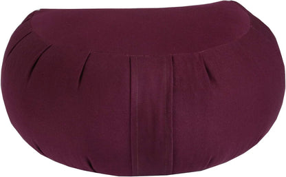 Buckwheat Crescent Zafu Meditation Cushion, Olive
