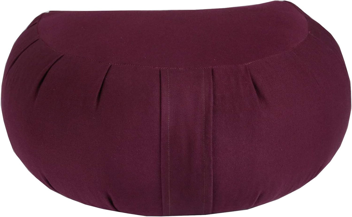 Kapok Crescent Zafu Meditation Cushion, Olive