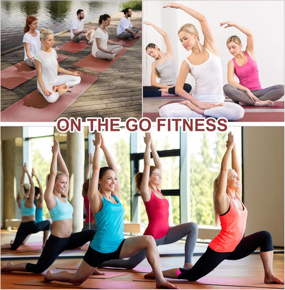 3 mm Thick Yoga Mat Bulk, Non Slip Exercise Workout Fitness Pad for Women Men, Gym Home Yoga Pilates, Easy to Clean, Sturdy PVC