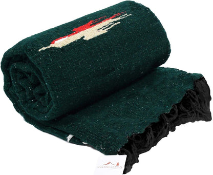 Open Road Goods Mexican Thunderbird Yoga Blanket, Handwoven Throw for Yoga, Meditation, and Home Décor – Versatile Blanket for Beach, Picnic, Camping, or Outdoor Use