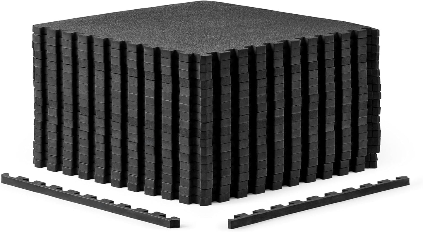 CAP Puzzle Exercise Mats | 1/2” Thick EVA Interlocking Foam Tiles for Home Gym Flooring | Multiple Options