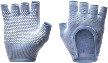 Non-Slip Fingerless Yoga Gloves – Ideal for Pilates, Barre, Air Yoga, and Fitness Workouts – Breathable Fabric with Enhanced Grip for Stability