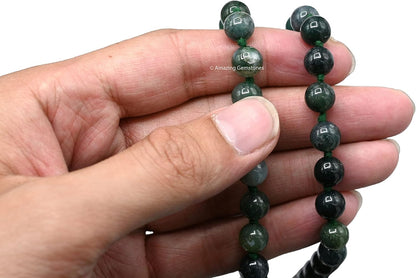Amazing Gemstone 108 Beads Handmade Mala (Knotted, Rudraksha) - Colors A