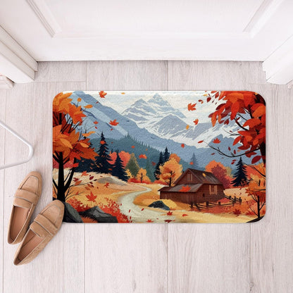 Erosebridal Yoga Bathroom Rugs Gradient Bath Mat,Meditation 20"X 32" Doormats Floor Mats for Kids Boys Girls Teens Lotus Art Non Slip Bath Rug