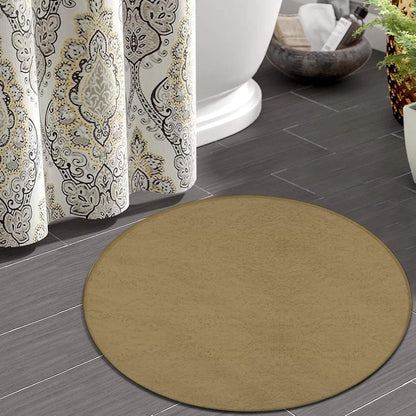 Machine Washable Modern Round Area Rug, Room Sofa Yoga Soft Round Carpet, Home Decor Non Slip Kitchen Office Circle Rug Grey, 24inch