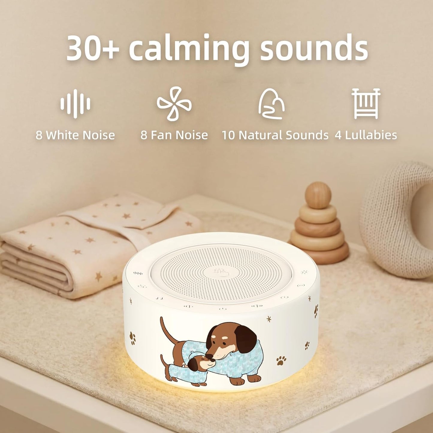 Kipcush Automatic Tibetan Meditation Bowl Sound Machine - 7 Himalayan Tones + 7 Color Night Light - Timer & Touch Control - No Manual Striking for Yoga, Chakra Healing, Stress Relief - Plug In