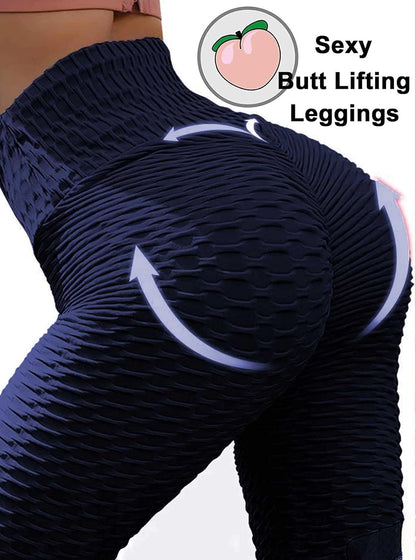 JGS1996 Butt Lifting Leggings for Women Tummy Control Workout Yoga Pants High Waisted Scrunch Booty Gym Tights