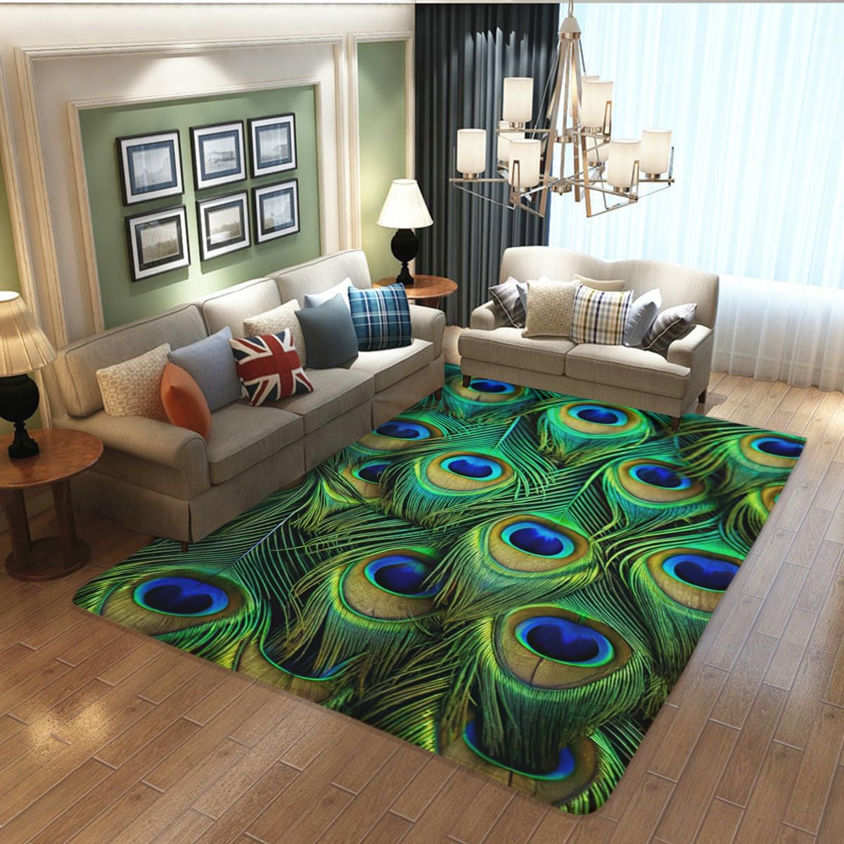 Butterfly Carpet Area Rug - Lovely Butterflies Printed Carpets for Kids Butterfly Theme Living Room Indoor Bedroom Decor Soft Polyester Yoga Mat 2'x3'