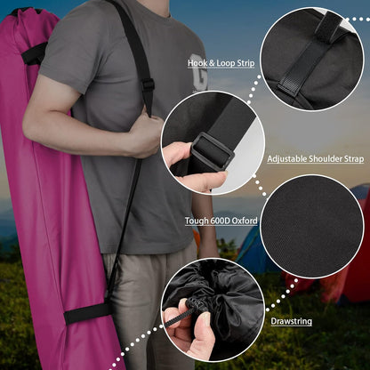 Xxerciz Foldable Camp Chair Replacement Bag Carrying Bag Large Mouth Bag with Shoulder Strap for Outdoor Camping, Heavy Duty Large Storage Folding Chair Bag 48 inches (Chair is not Included)