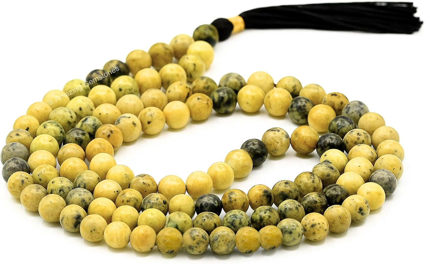 Amazing Gemstone 108 Beads Handmade Mala (Knotted, Rudraksha) - Colors A