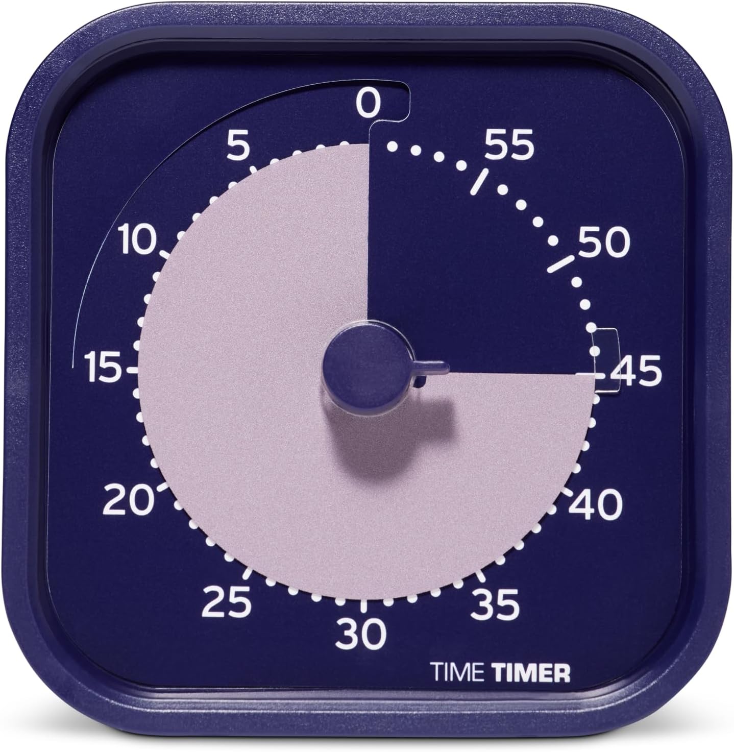 Time Timer MOD - Home Edition - Individual Sized 60 Minute Visual Countdown Timer for ADHD, Adults, Students, and Pomodoro with Silent Operation (Metallic Midnight)