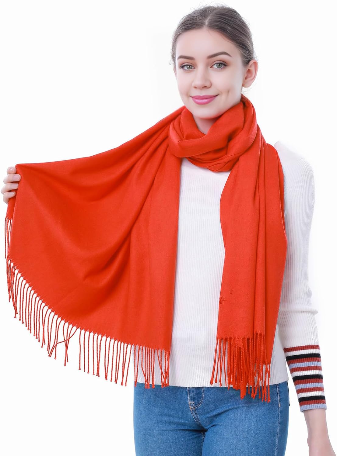 Pashmina Scarf and Shawl - Soft Women Pashminas Wrap for Wedding Evening Party dresses