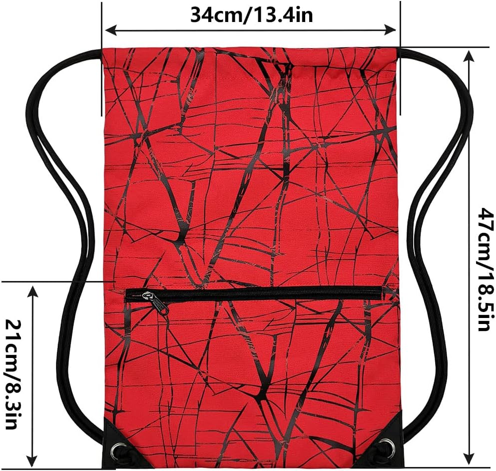 HOLYLUCK Drawstring Backpack Bag Sport Gym Sackpack - Colors A