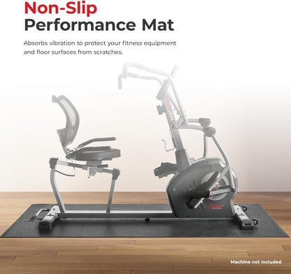 Sunny Health & Fitness Equipment Mat – Multiple Size Options – Non-Slip Floor Protection Pad for Treadmill, Bike, Elliptical, Yoga or Standing Desk and other Exercise Equipment