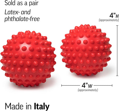 OPTP Franklin Method Easy Grip Ball Set (Pair) - Soft, Bumpy Inflatable Massage Balls for Myofascial Release, Sensory Stimulation and Franklin Method Relaxation Exercises