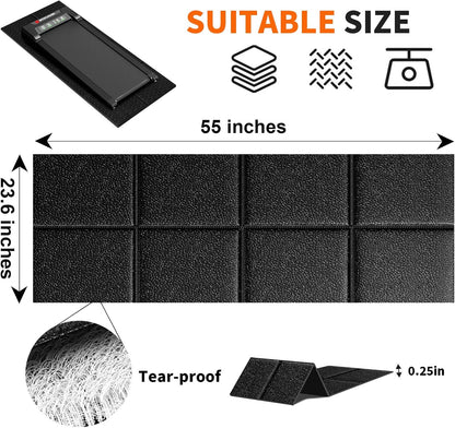 Stepwaver Walking Pad Mat for Carpet, Treamill Mat for Hardwood Floors, High Density, 1/4 Thickness, Folable, Floor Protection for Bike, Elliptical, Treadmill