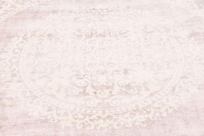 Unique Loom New Classical Collection Area Rug - Olwen (4'Round, Purple/ Gray)