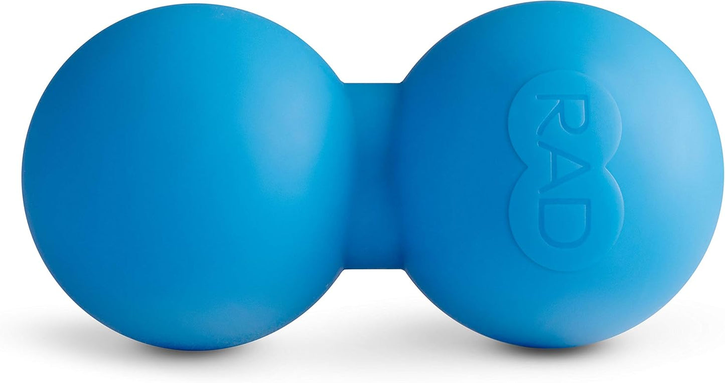 RAD Original Peanut Massage Ball – Medium Density Yoga Deep Tissue Roller Ball – Myofascial Release for Back, Neck, Feet, Psoas & Spine – Suboccipital & Thoracic Trigger Point Therapy