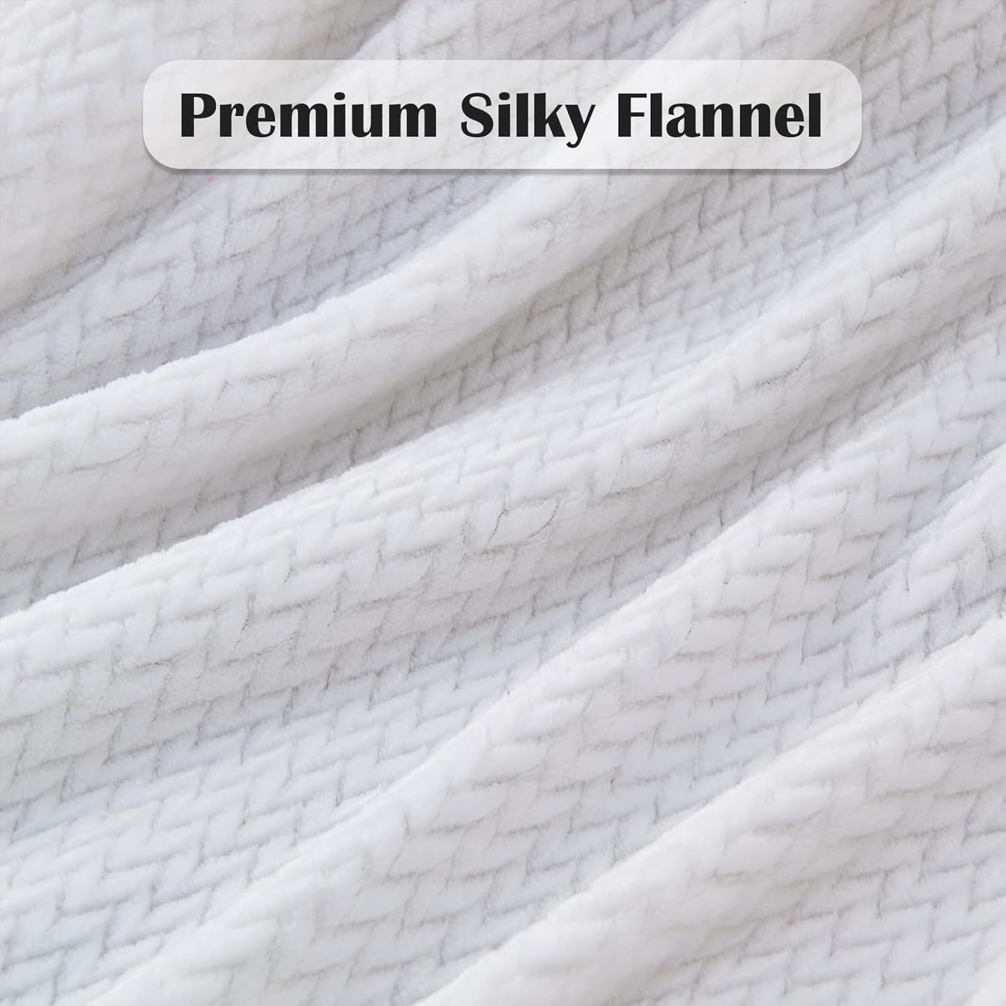 NEWCOSPLAY Super Soft Throw Blanket Light Purple Premium Silky Flannel Fleece Leaves Pattern Lightweight Bed Blanket All Season Use (Light Purple, Throw(50"x60")) - Colors B