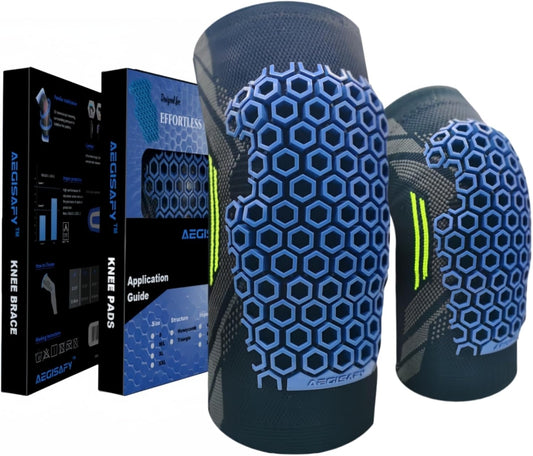 Knee Pads Brace for Men Women – Protective Gear for Volleyball, Basketball, Football, Yoga, Skating, Skateboard, Scooter & Bike – 2 Pack Breathable Knee Guards for Active Workouts