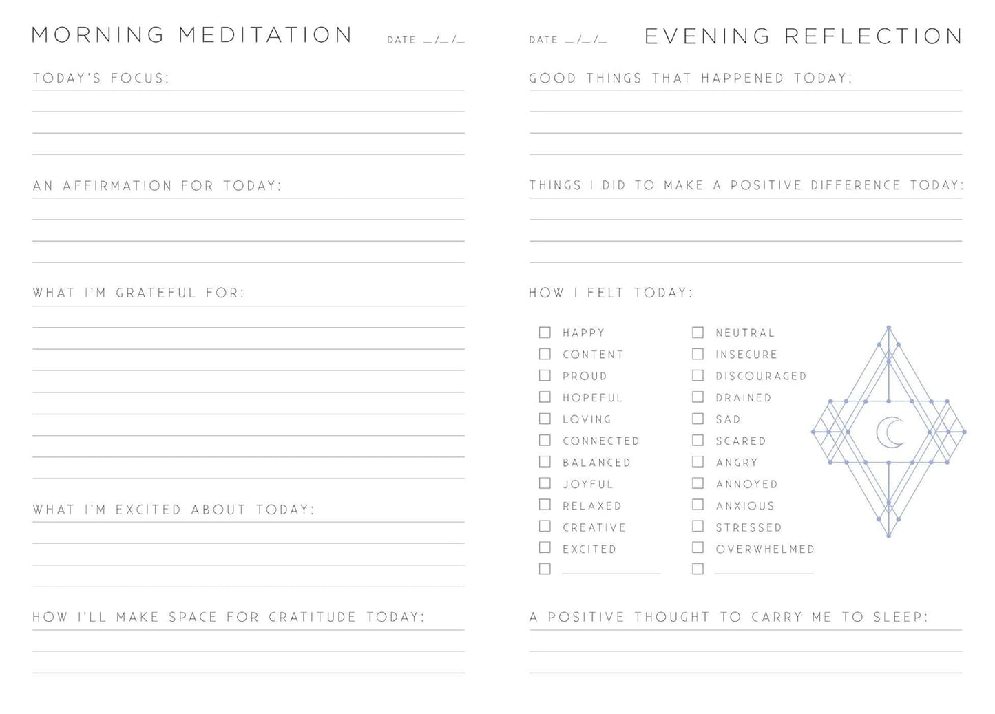 Gratitude: A Day and Night Reflection Journal (Inner World)