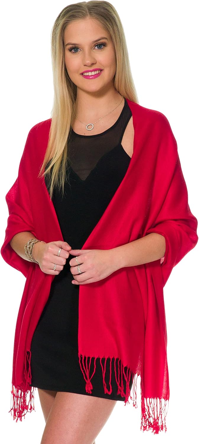 Pashmina Shawls and Wraps for Evening Dresses, Large Soft Pashminas Wedding Shawl
