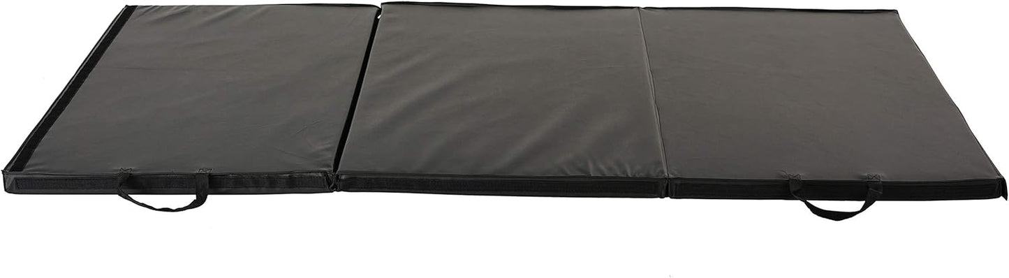 Sunny Health & Fitness Tri-Folding & Puzzle Exercise Mats – Extra Thick, Durable, Non-Slip, Water-Resistant Cushioning for Home Gym, Yoga, MMA, Gymnastics, Cardio, and Core Workouts