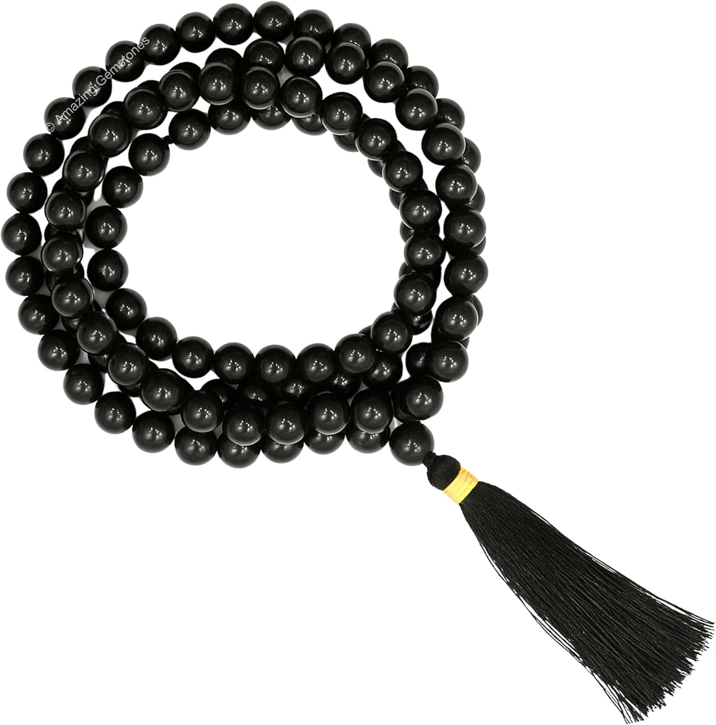 Amazing Gemstone 108 Beads Handmade Mala (Knotted, Rudraksha) - Colors A