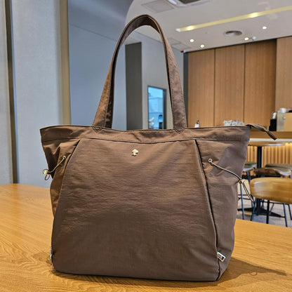 ESVAN Yoga Tote Bag for Women Shoulder Bags Drawstring for Office Workout Travel Carryall Pilates Gym and Beach