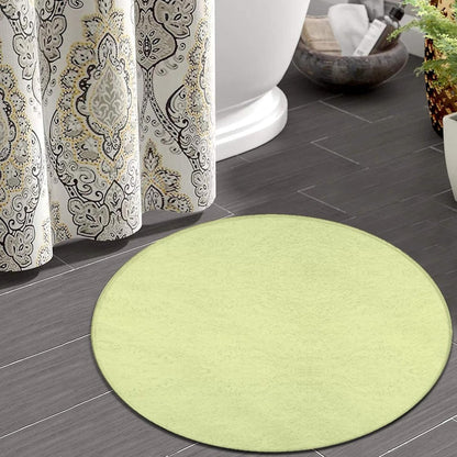 Machine Washable Modern Round Area Rug, Room Sofa Yoga Soft Round Carpet, Home Decor Non Slip Kitchen Office Circle Rug Grey, 24inch