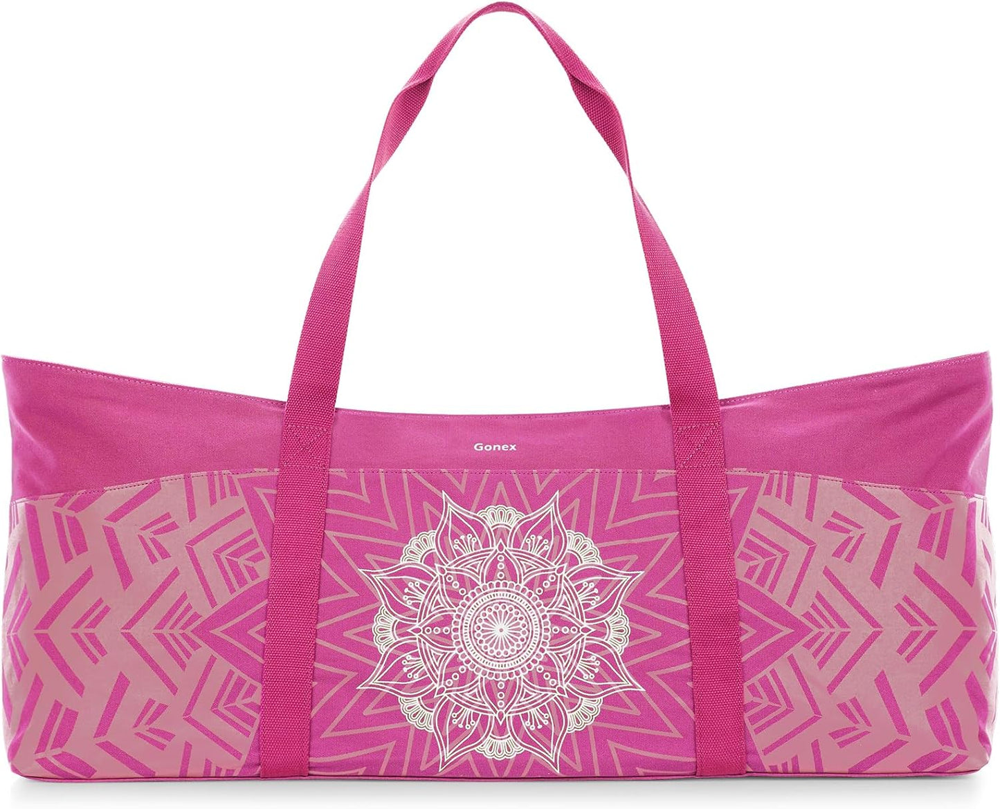 Gonex Yoga Mat Bag, Extra Canvas Gym Bag with Waterproof Pocket Metal Zipper, Fits Mat & Blocks, Stylish Yoga Mat Carrier for Women, Ideal for Yoga, Pilates, Workout, Travel