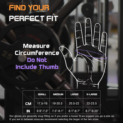 sunnex Workout Gloves for Women - Breathable Weight Lifting Gloves with Non-Slip Silicone Padding, Fingerless Gym Gloves for Cycling, Rowing, Pull Ups & Training (4 Sizes)