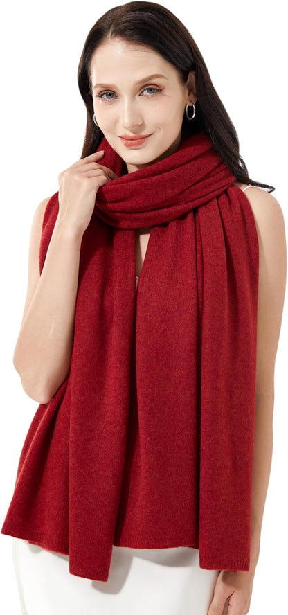 Soft Cashmere Blend Wrap Chic Scarf Stole for Women Wayfarer Travel Extra Large 87"x28" - Colors B