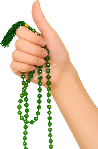 Amazing Gemstone 108 Beads Handmade Mala (Knotted, Rudraksha) - Colors A
