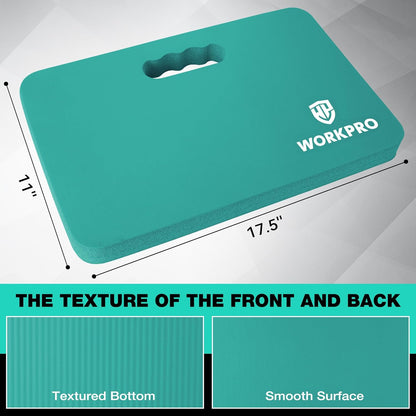 WORKPRO Extra Thick Kneeling Pad, Soft NBR Foam Cushioning for Knee, Large Foam Kneeler Mat for Gardening, Bathing Baby, Exercise, Workout Supplies, 17.5 x 11 x 1.5 in, Black