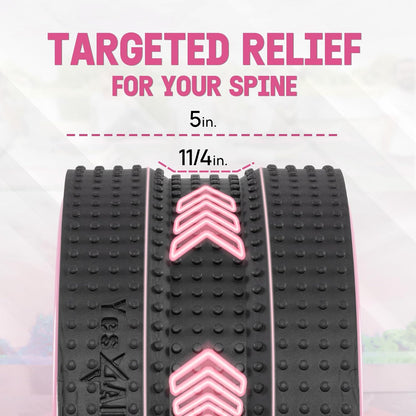 Yes4All Yoga Wheel Roller, 500 lb Capacity Back Cracker Roller for Comfort HIPS & Neck, Available in 6”/10”/12” Sizes