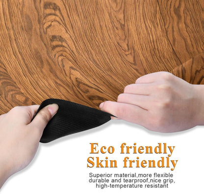 Kigai Travel Yoga Mat 71" x 24" Non Slip Natural Rubber Foldable Exercise Mat Ultra Thin 1.5mm Lightweight for Fitness, Pilates & Home Workout, Wood Print