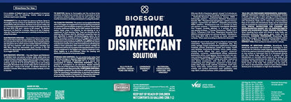 Bioesque Botanical Disinfectant Solution, Heavy Duty Broad-Spectrum Disinfectant, Kills 99.9% of Bacteria, Viruses*, Fungi, & Molds, 32 Fluid Ounce (Pack of 1)
