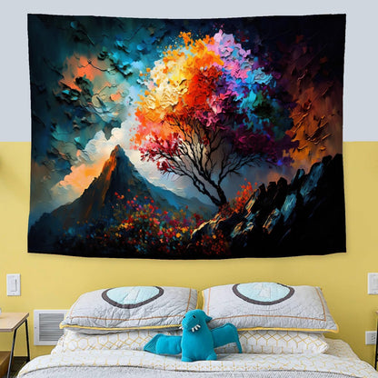 LYFANS Wooden Bridge Water Printing Fabric Tapestry Decorative Wall Art Tablecloth Bed Cover Picnic Carpet Beach Towel Bedroom Dormitory Living Room Multi functional Tapestry 79 x 59 inches
